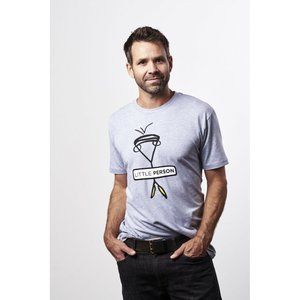 Little Person Designer Tee Shirt by AbstractBasics • Gray • Large • Cotton